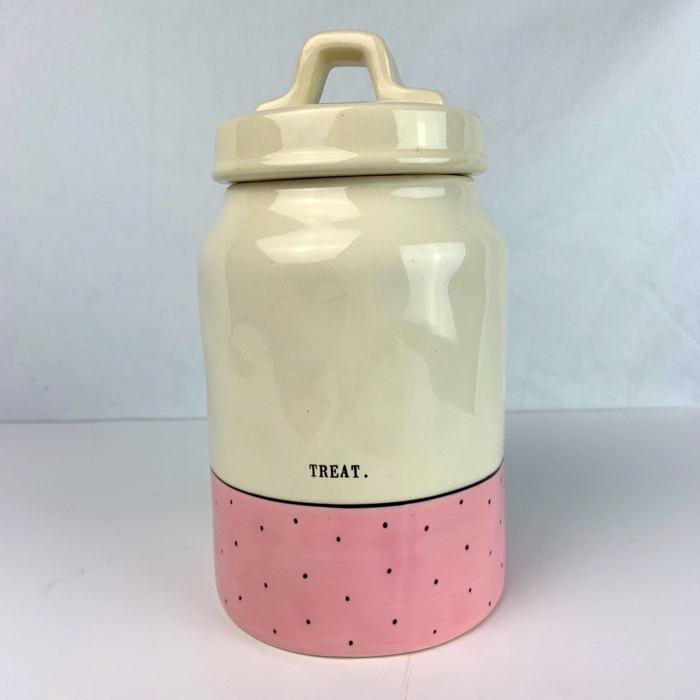Rae Dunn Treat Polka dot Canister